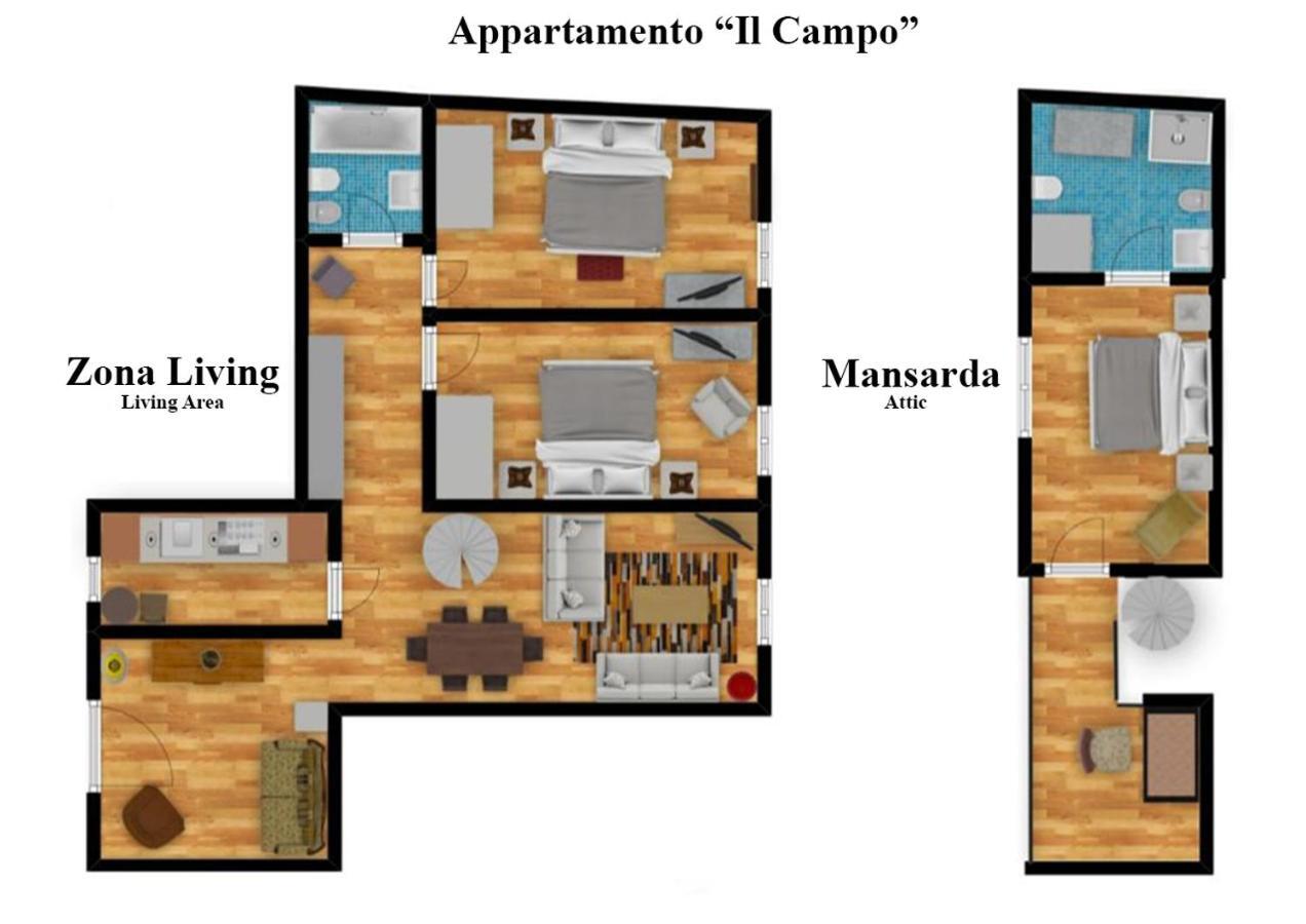 Appartamento Il Campo Сієна Екстер'єр фото